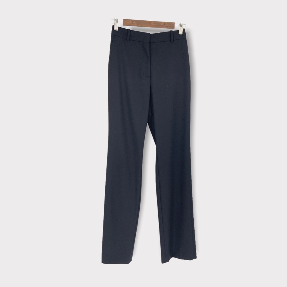 Reiss Black Wool Blend Textured Trouser‎ Pants